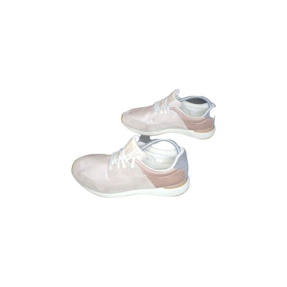 Clarks Sneakers Women Sz 10 Lace Up Suede Copper Salmon Everyday Running Workout - Picture 2 of 6